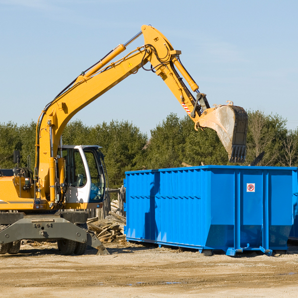 can i choose the location where the residential dumpster will be placed in Higdon